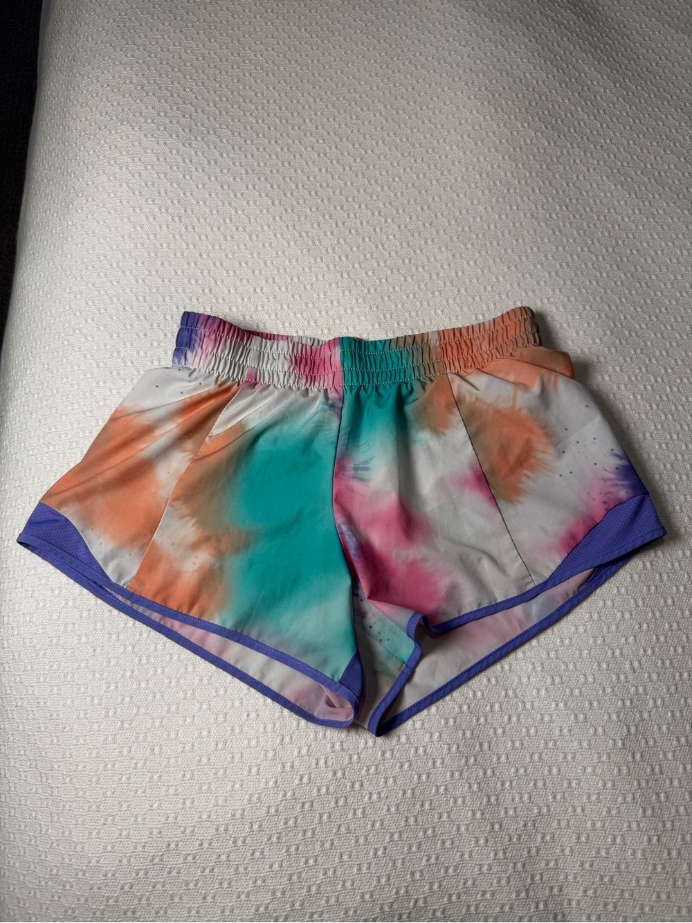 Athletic Works Tie-Dye Girls Athletic Shorts Size 10-12 Large